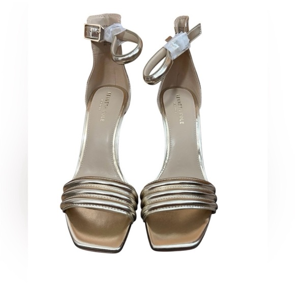 Kenneth Cole Shoes - Kenneth Cole Gold Strappy Heels